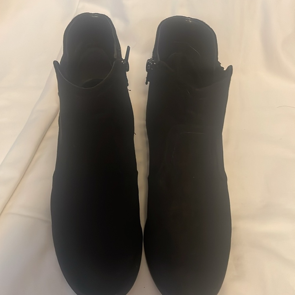 Black suede booty